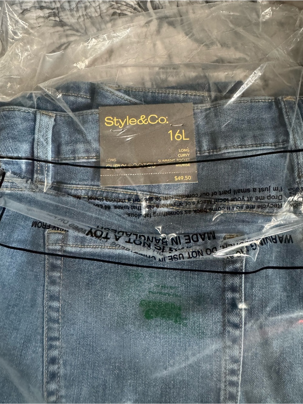 Style & Co. Women’s Light Blue Boot Cut Jeans